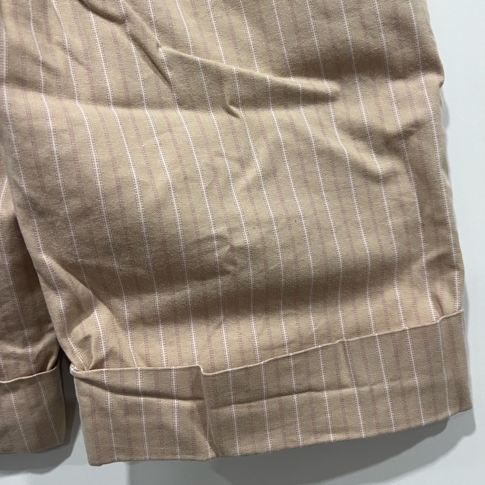 Y2K Old Navy Beige & Pink Pinstriped Shorts Women’s - Picture 13 of 15